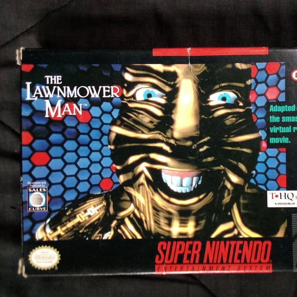 The Lawnmower Man Super Nintendo Game SNES CIB
